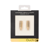 Ouch Magnetic Nipple Clamps Diamond Bullet Gold > Bondage Gear > Nipple Clamps